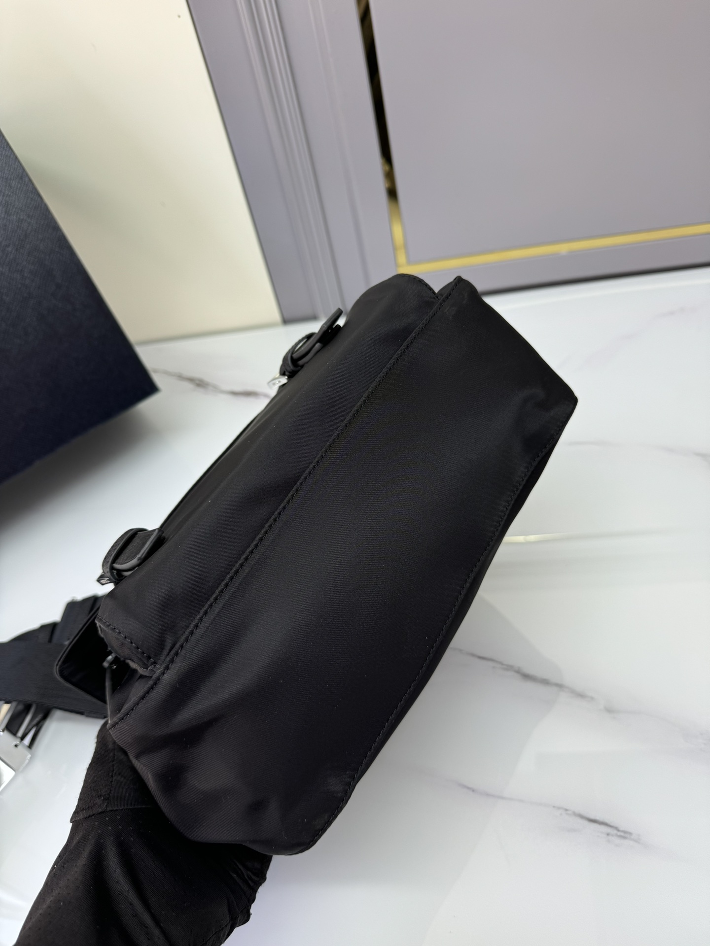 [TOP] PRADA Shoulder Bag Nylon 27x20.5x12cm - Black