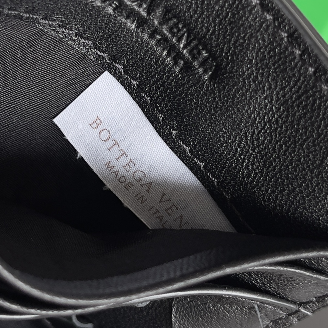 [TOP] Bottega Veneta BV Cowhide Card Holder - Black