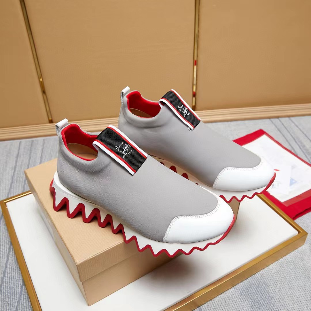 [TOP] Christian Louboutin Tiketa Neoprene Slip-On Sneaker