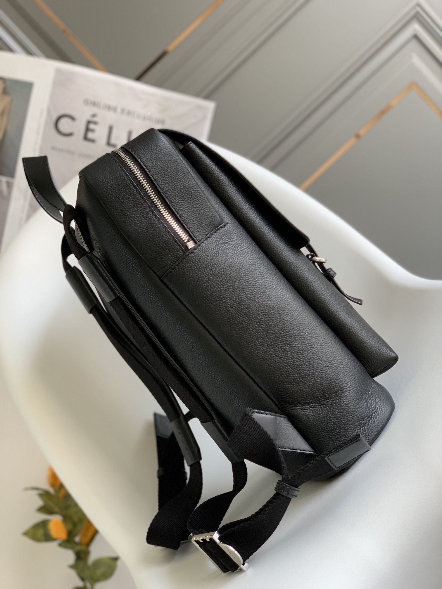 [TOP] LOEWE Anagram Embossed Backpack 39*28.5*11cm - Black