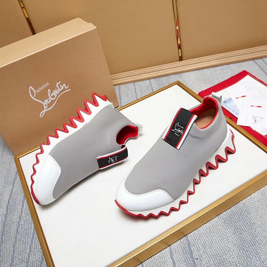 [TOP] Christian Louboutin Tiketa Neoprene Slip-On Sneaker