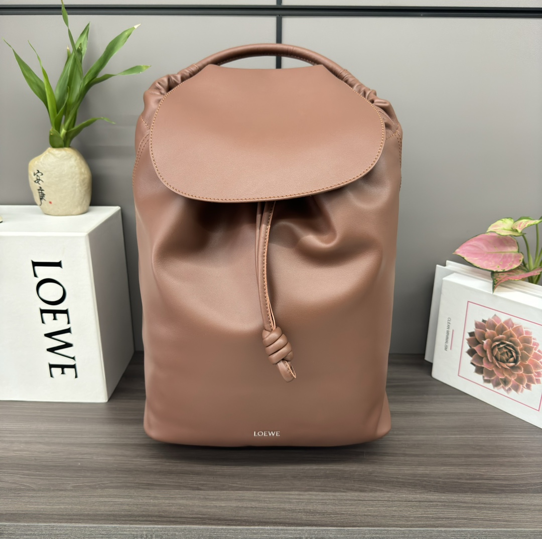 [TOP] LOEWE Flamenco Bag Cow Leather Backpack 36*16*40CM - 3 Colour