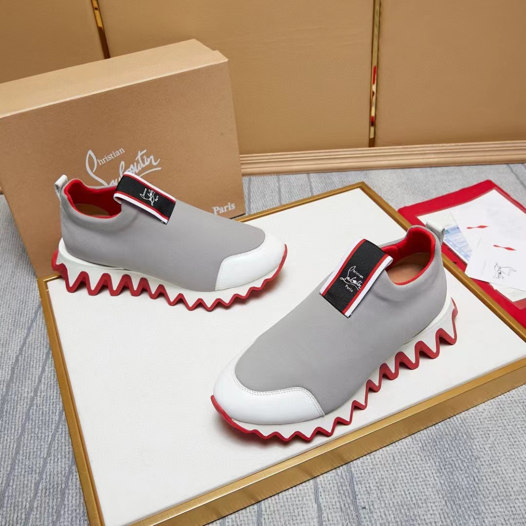 [TOP] Christian Louboutin Tiketa Neoprene Slip-On Sneaker