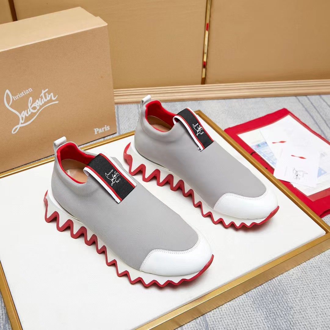 [TOP] Christian Louboutin Tiketa Neoprene Slip-On Sneaker