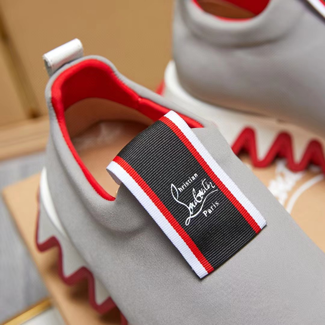 [TOP] Christian Louboutin Tiketa Neoprene Slip-On Sneaker