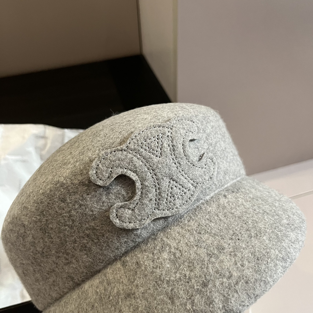 [TOP] CELINE Wool Cap - 4 Colour