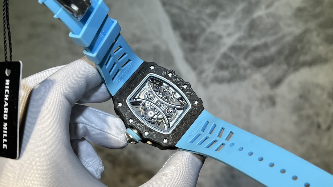 [TOP] Richard Mille Men's 53-01 Watch -Blue