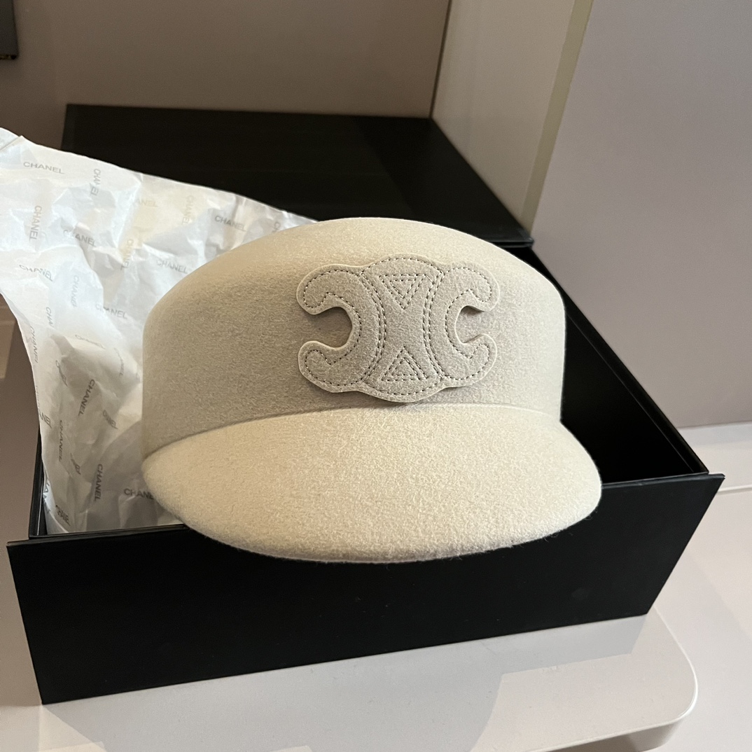 [TOP] CELINE Wool Cap - 4 Colour