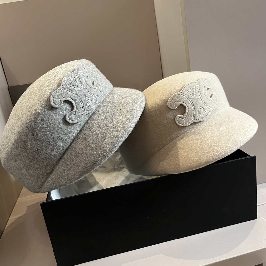 [TOP] CELINE Wool Cap - 4 Colour
