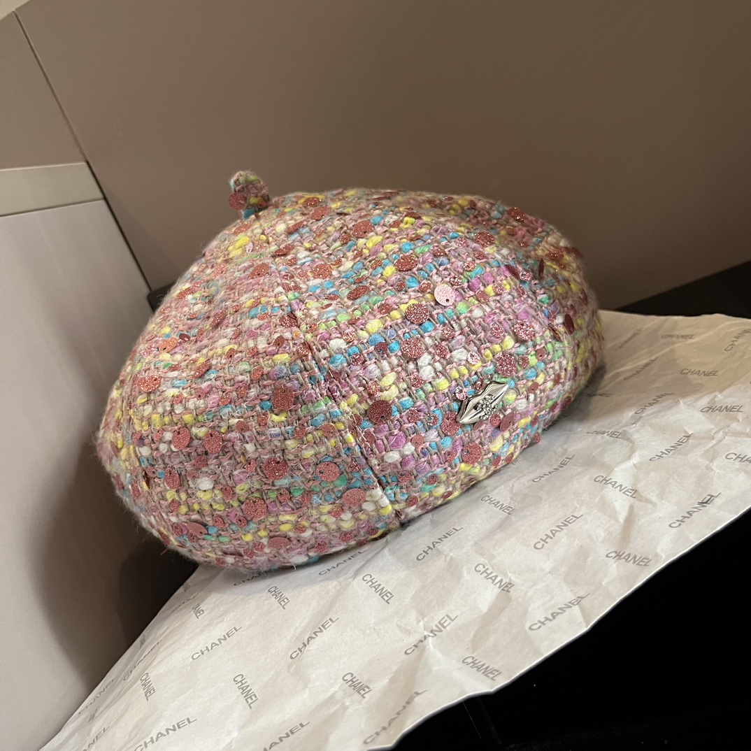 [TOP] CHANEL Woolen Beret - 4 Color