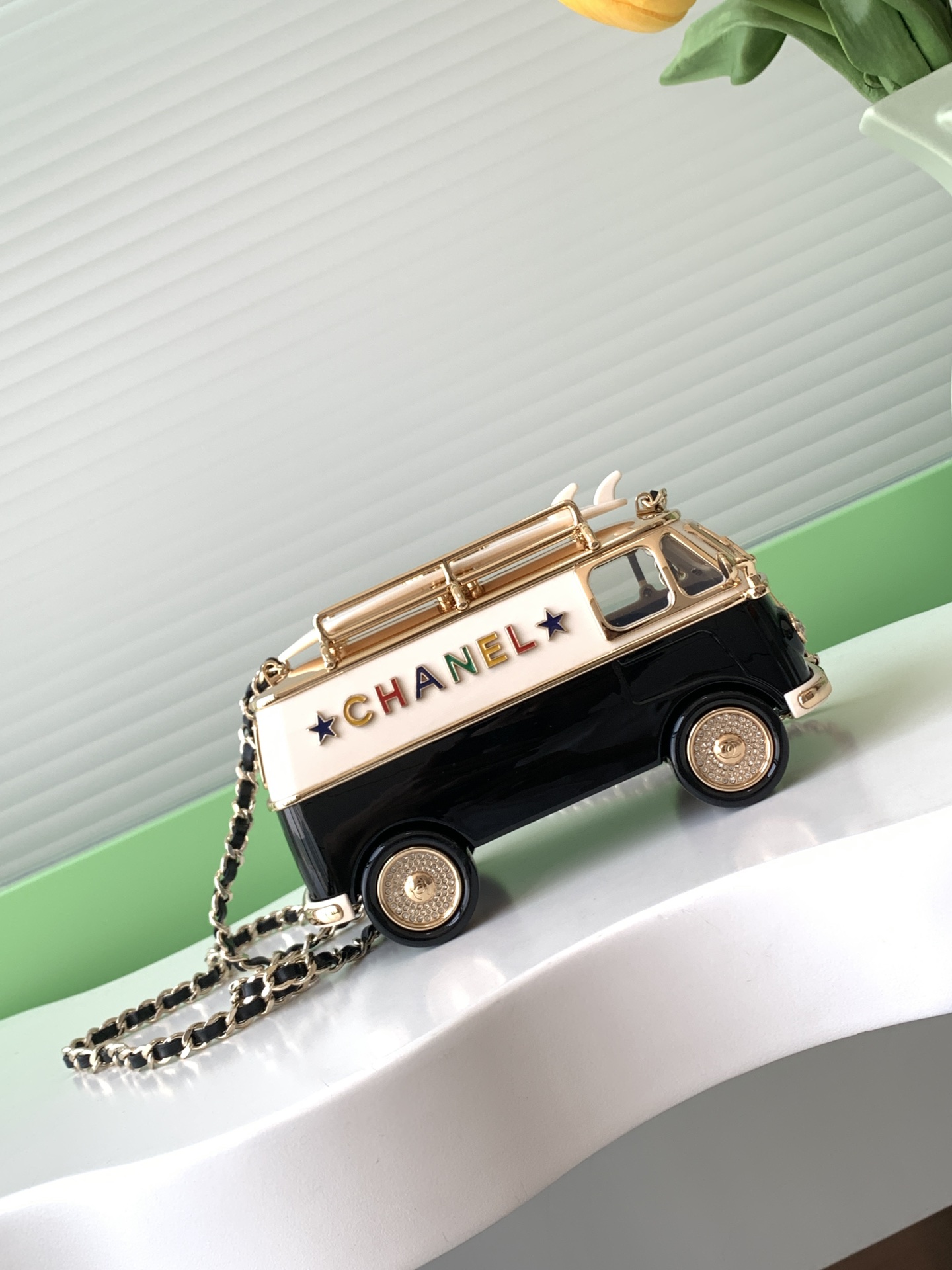 [TOP] CHANEL MINI VAN MINAUDIERE 9.4×16×8.7cm