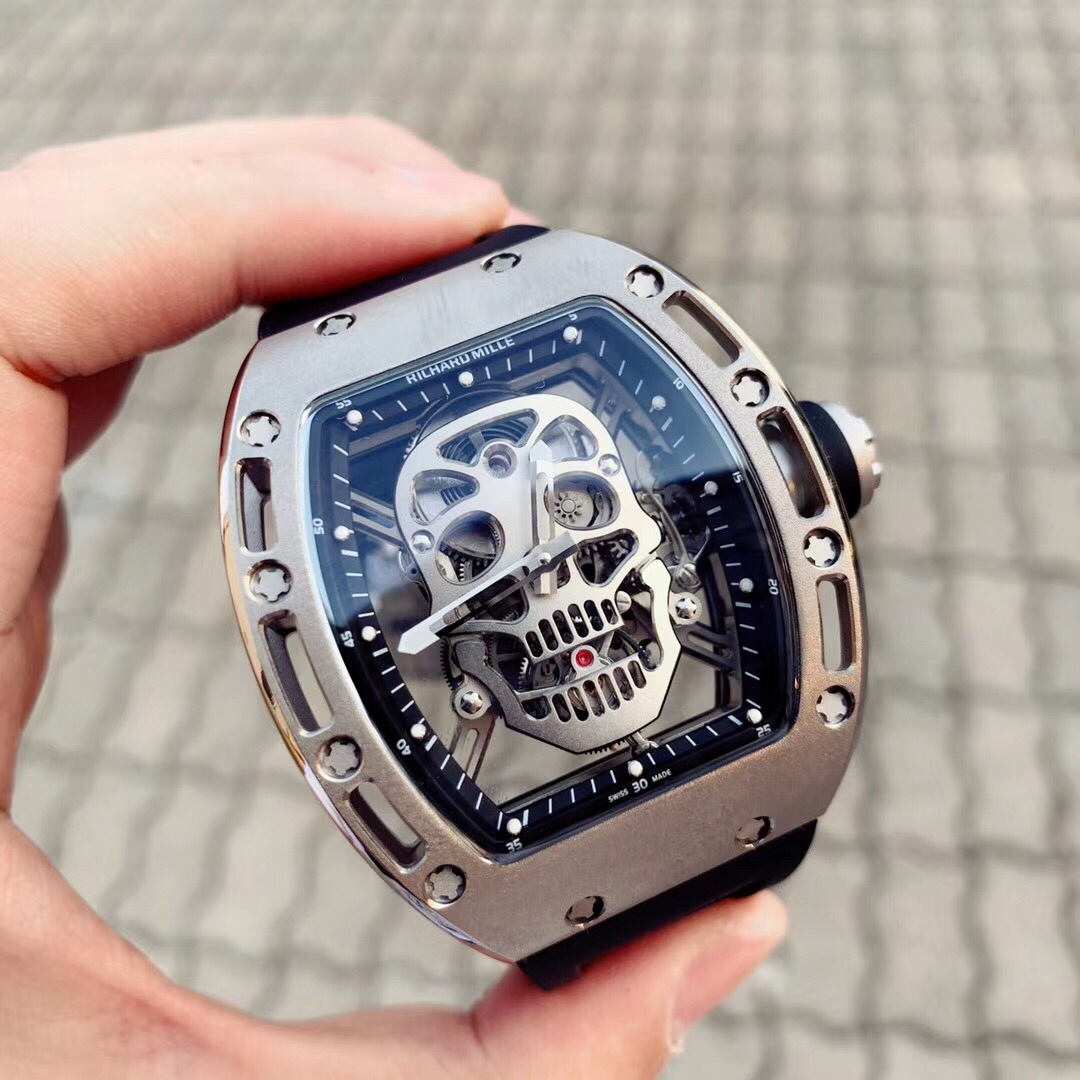[TOP] Richard Mille Men's 43mm Watch -Black