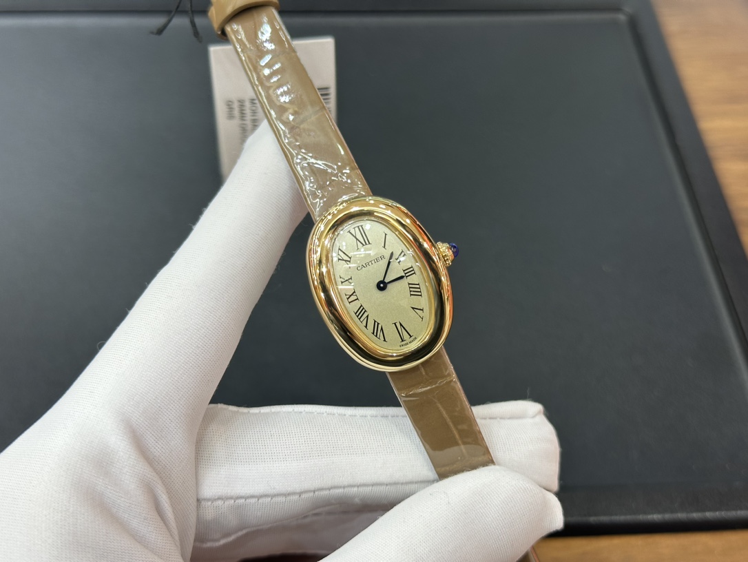 [TOP] Cartier Baignoire Watch - Khaki