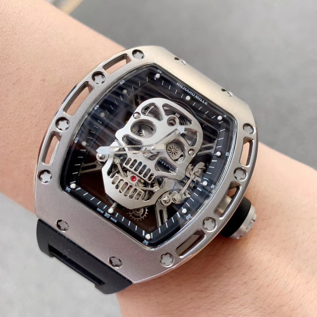 [TOP] Richard Mille Men's 43mm Watch -Black