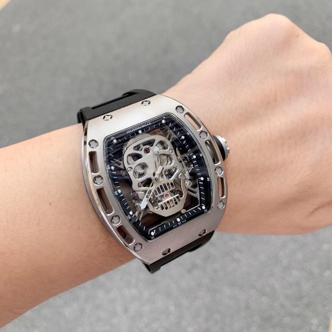 [TOP] Richard Mille Men's 43mm Watch -Black