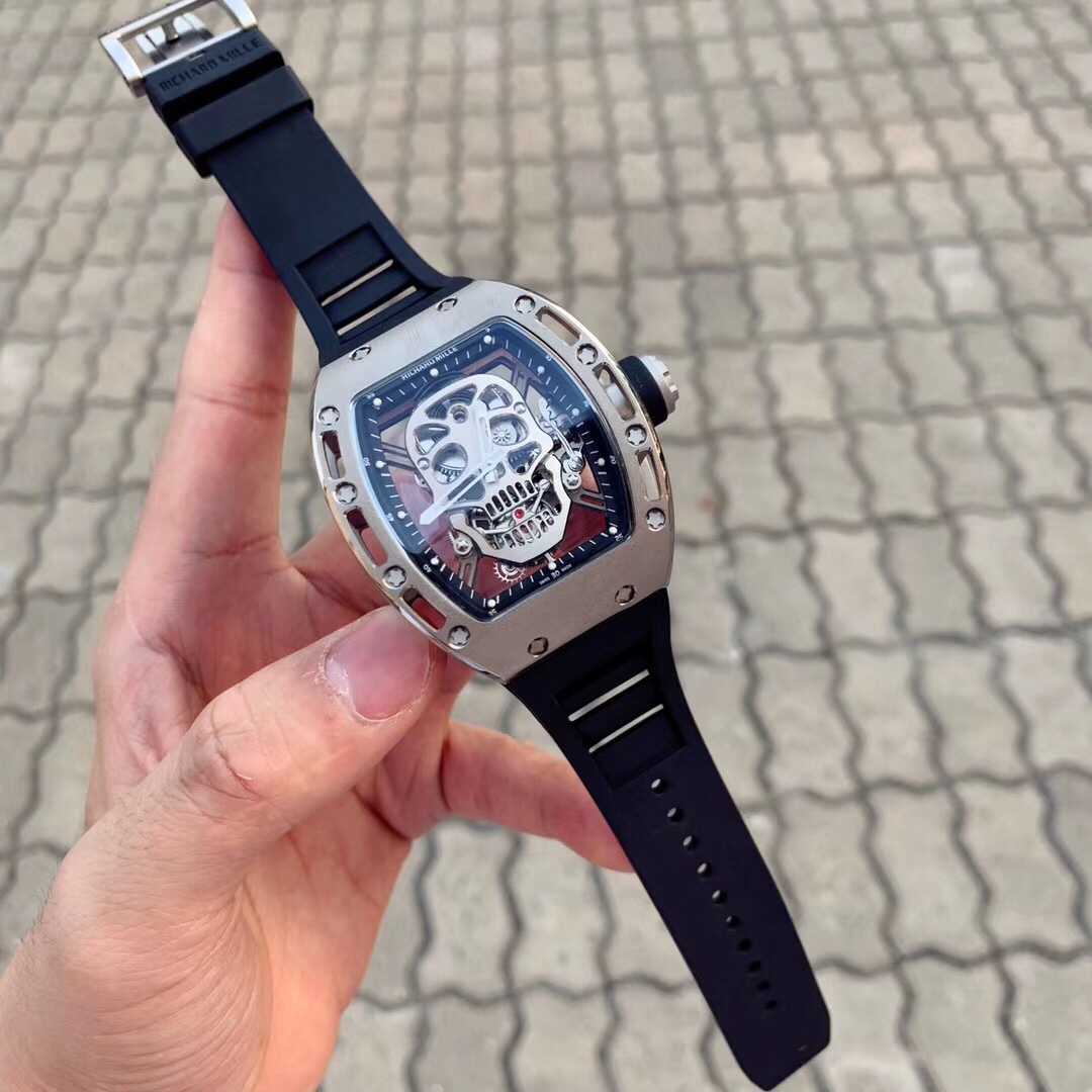 [TOP] Richard Mille Men's 43mm Watch -Black