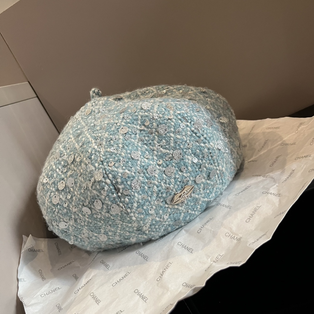 [TOP] CHANEL Woolen Beret - 4 Color