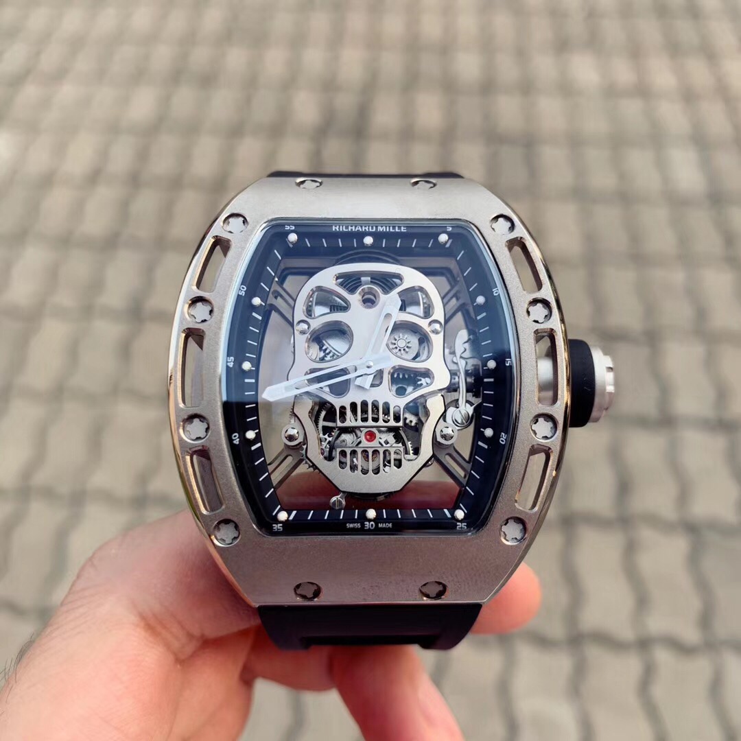 [TOP] Richard Mille Men's 43mm Watch -Black