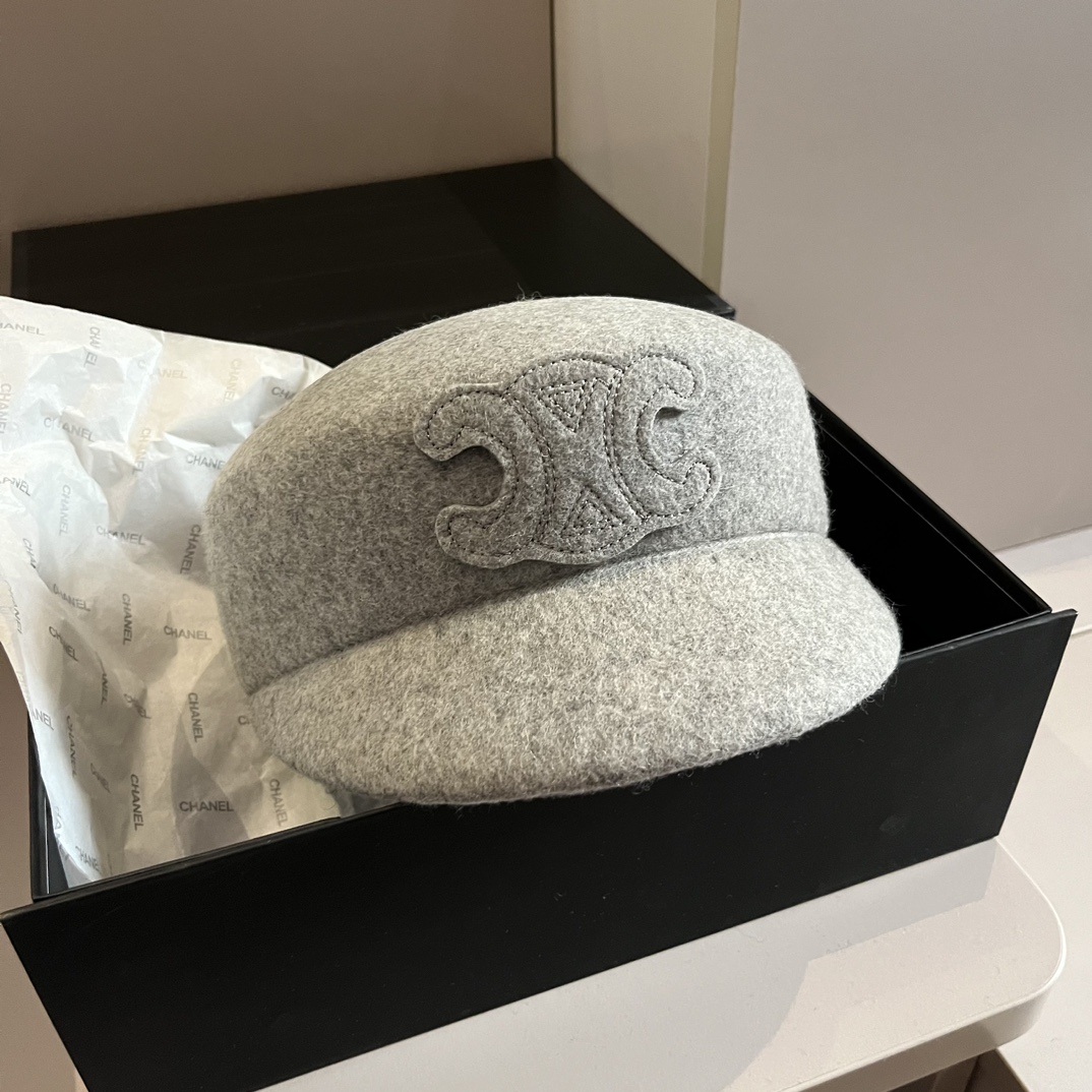 [TOP] CELINE Wool Cap - 4 Colour