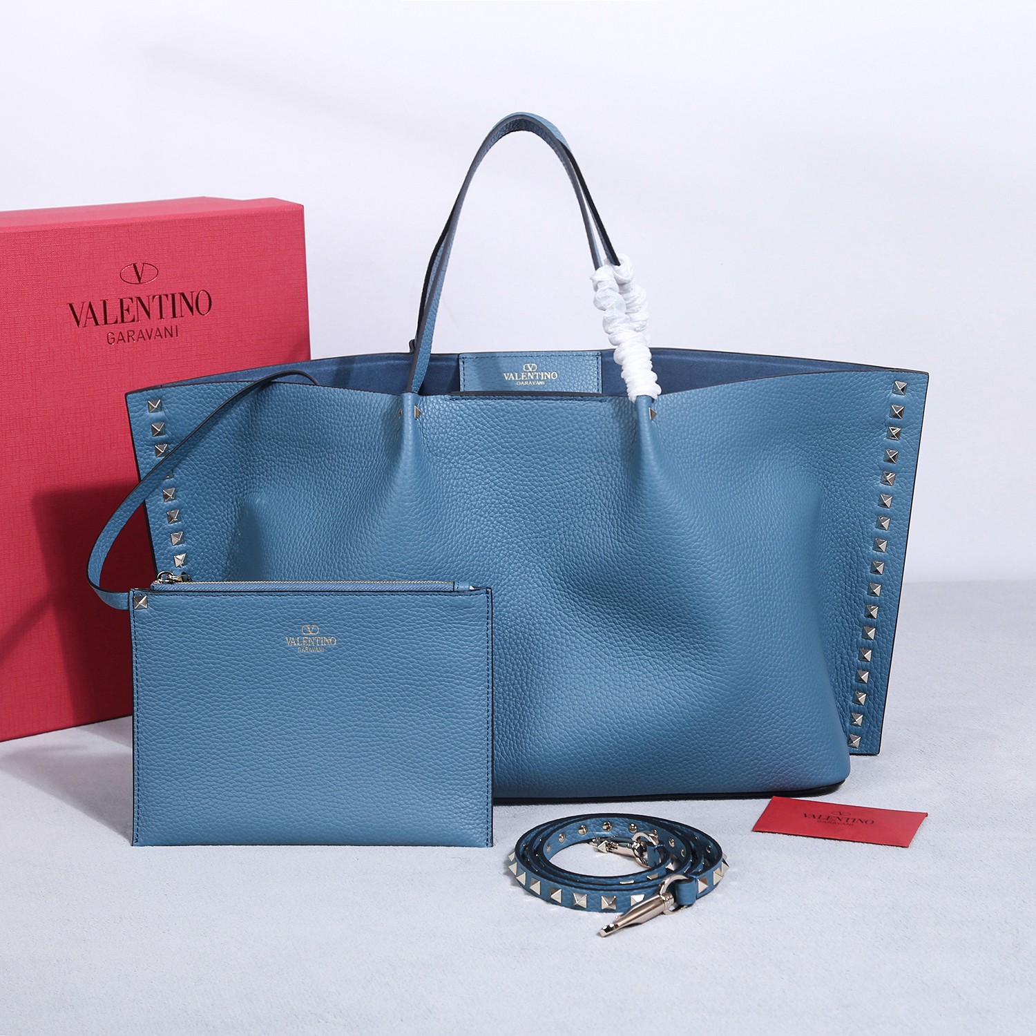 [TOP] VALENTINO Rockstud Tote Bag Cowhide 31*25*15cm/41*25*18 cm - 5 Colour