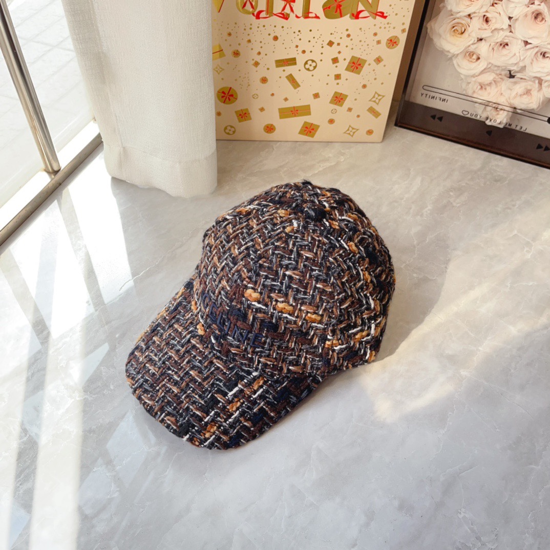 [TOP] CELINE Tweed Blend Baseball Cap - 8 Colour