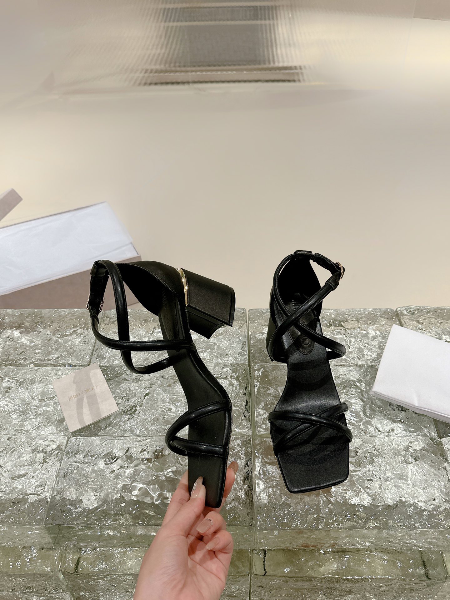 [TOP] Jimmy Choo Etana 85 High Heel Sandals - 3 Color