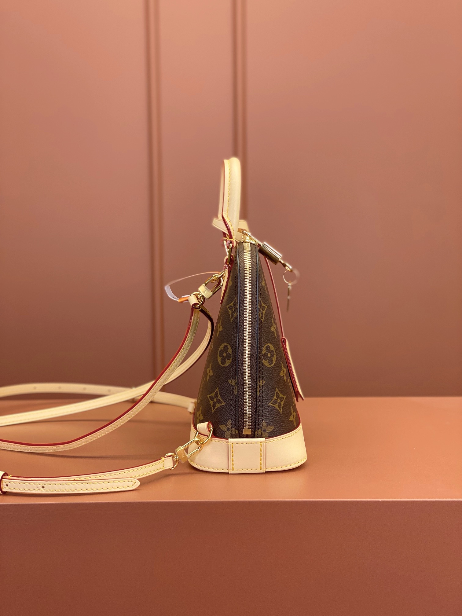 [TOP] Louis Vuitton LV Alma Backpack 15x20x10cm-Brown