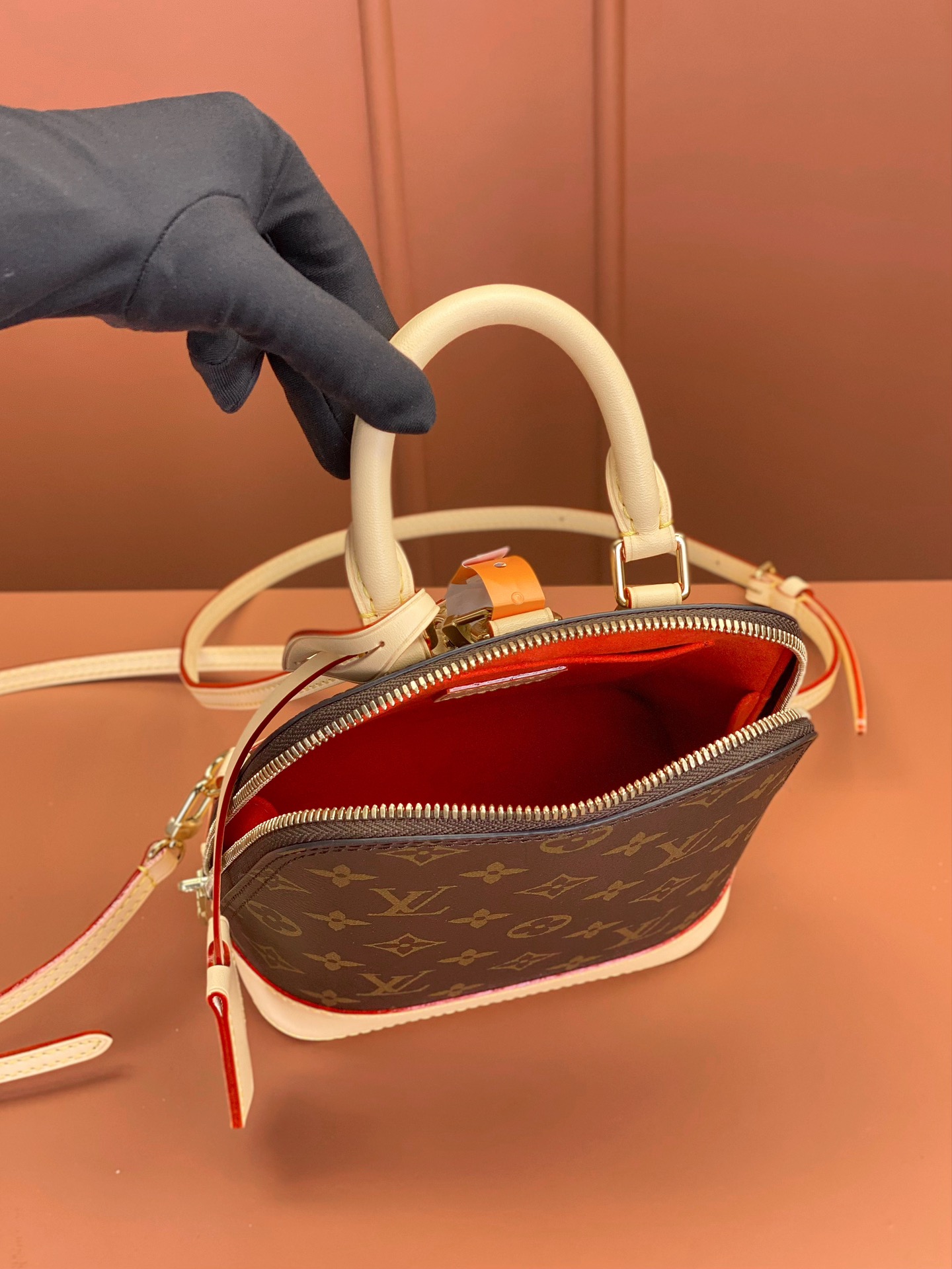 [TOP] Louis Vuitton LV Alma Backpack 15x20x10cm-Brown