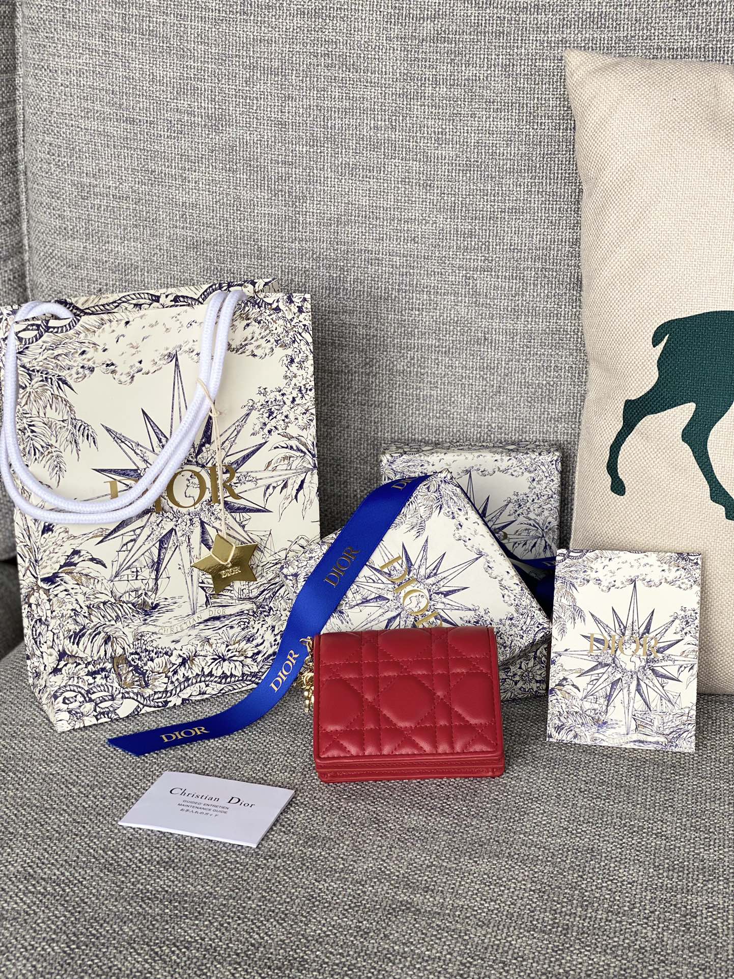 [TOP] Christian Dior Calfskin  Card Bags - 9 Colors