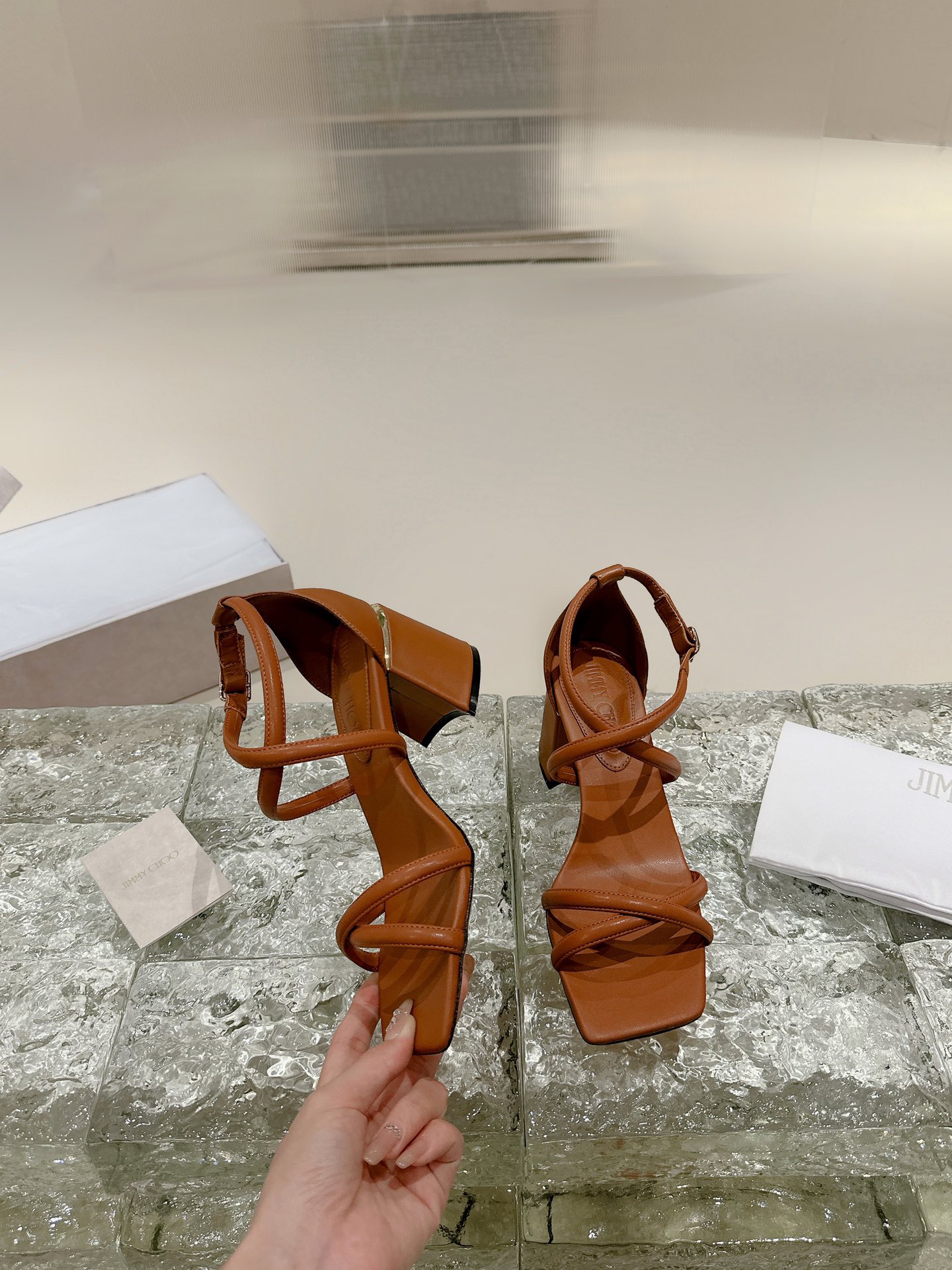 [TOP] Jimmy Choo Etana 85 High Heel Sandals - 3 Color