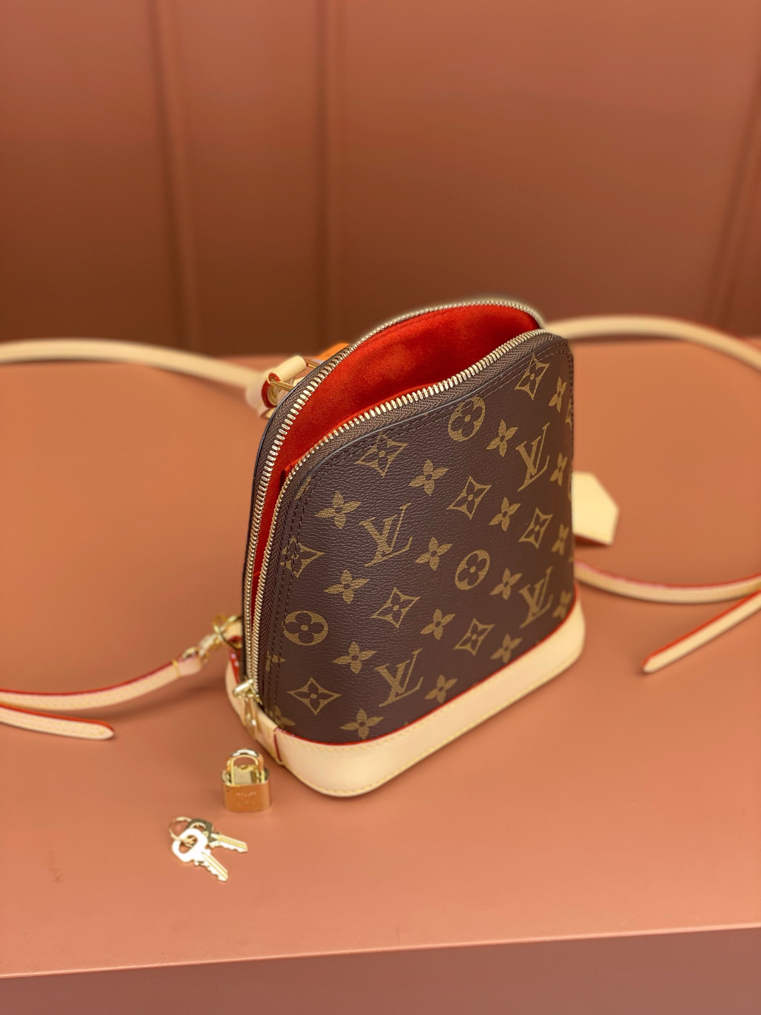 [TOP] Louis Vuitton LV Alma Backpack 15x20x10cm-Brown