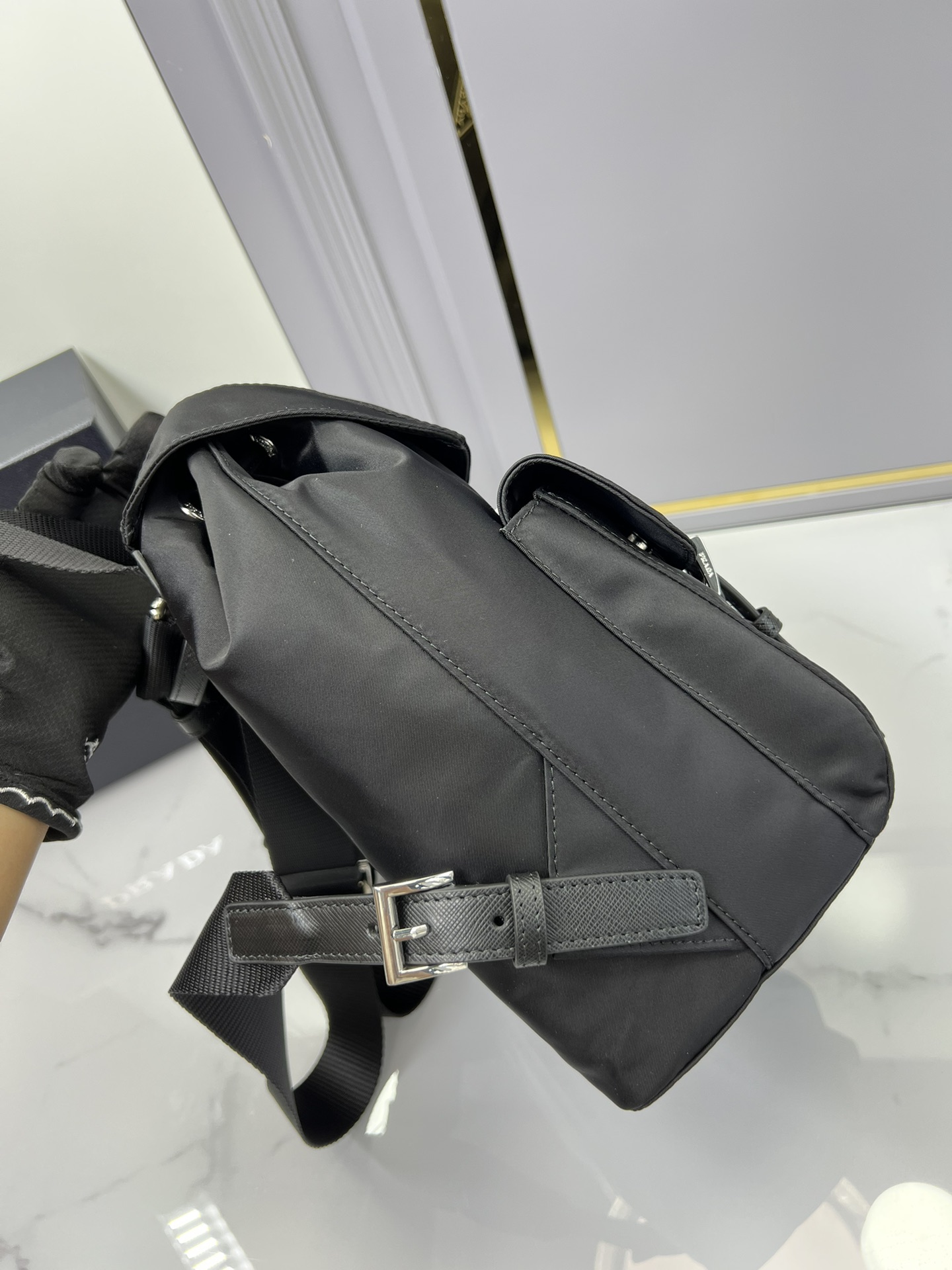 [TOP] PRADA Parachute Fabric Backpack 28x23.5x12cm - 4 Colour