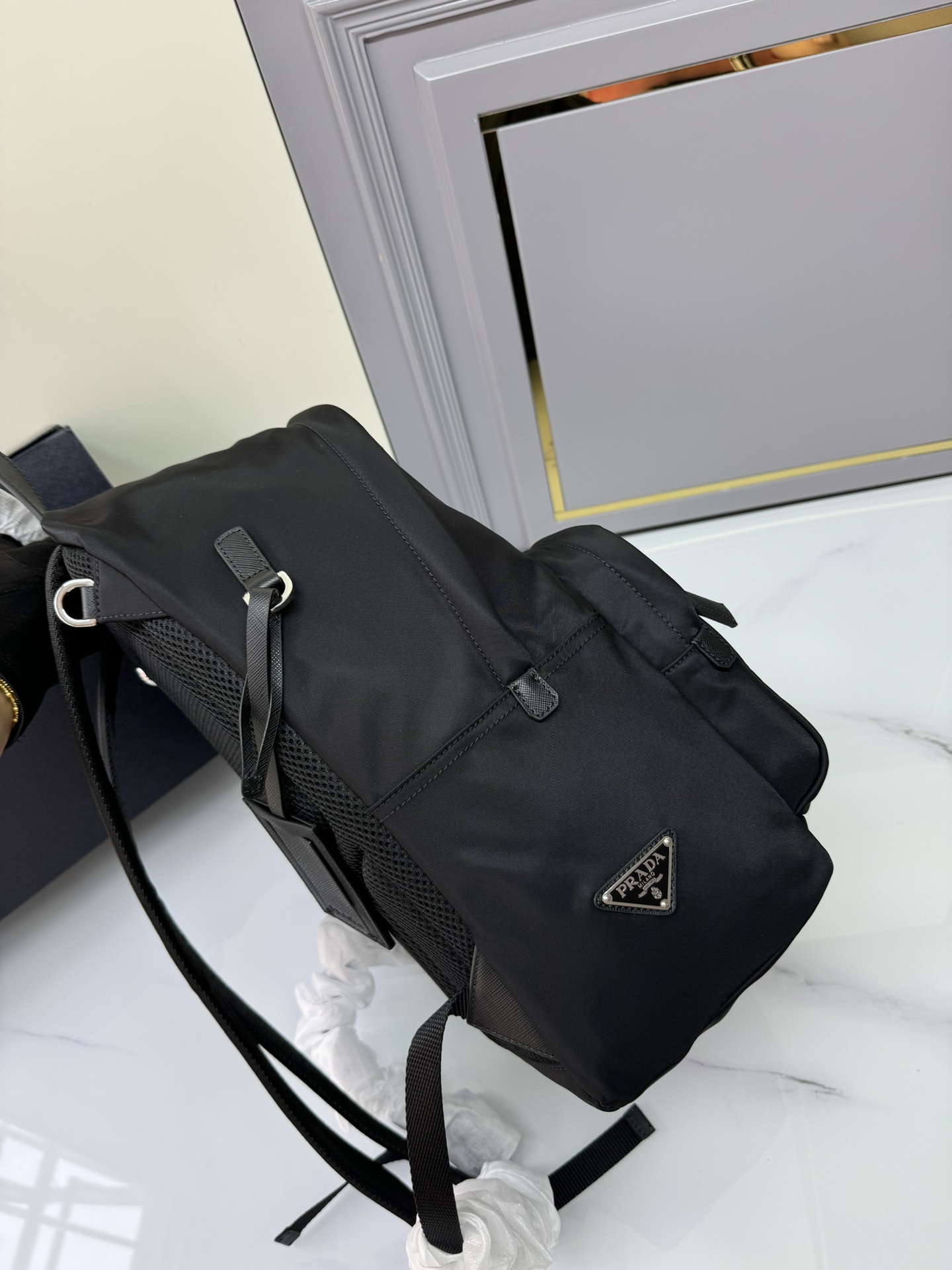 [TOP] PRADA Nylon Backpack 29×40×17cm - Black