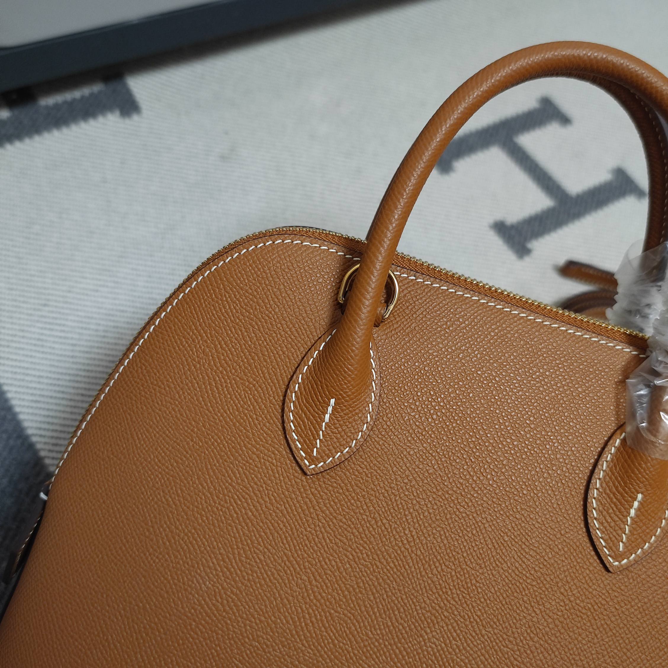 [TOP] HERMES Bolide Bag Epsom 25cm, 27cm, 31cm- Gold