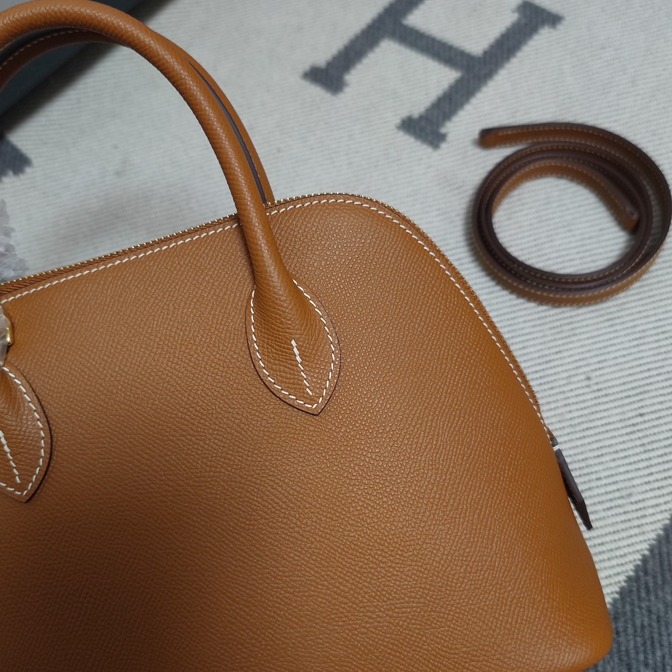 [TOP] HERMES Bolide Bag Epsom 25cm, 27cm, 31cm- Gold