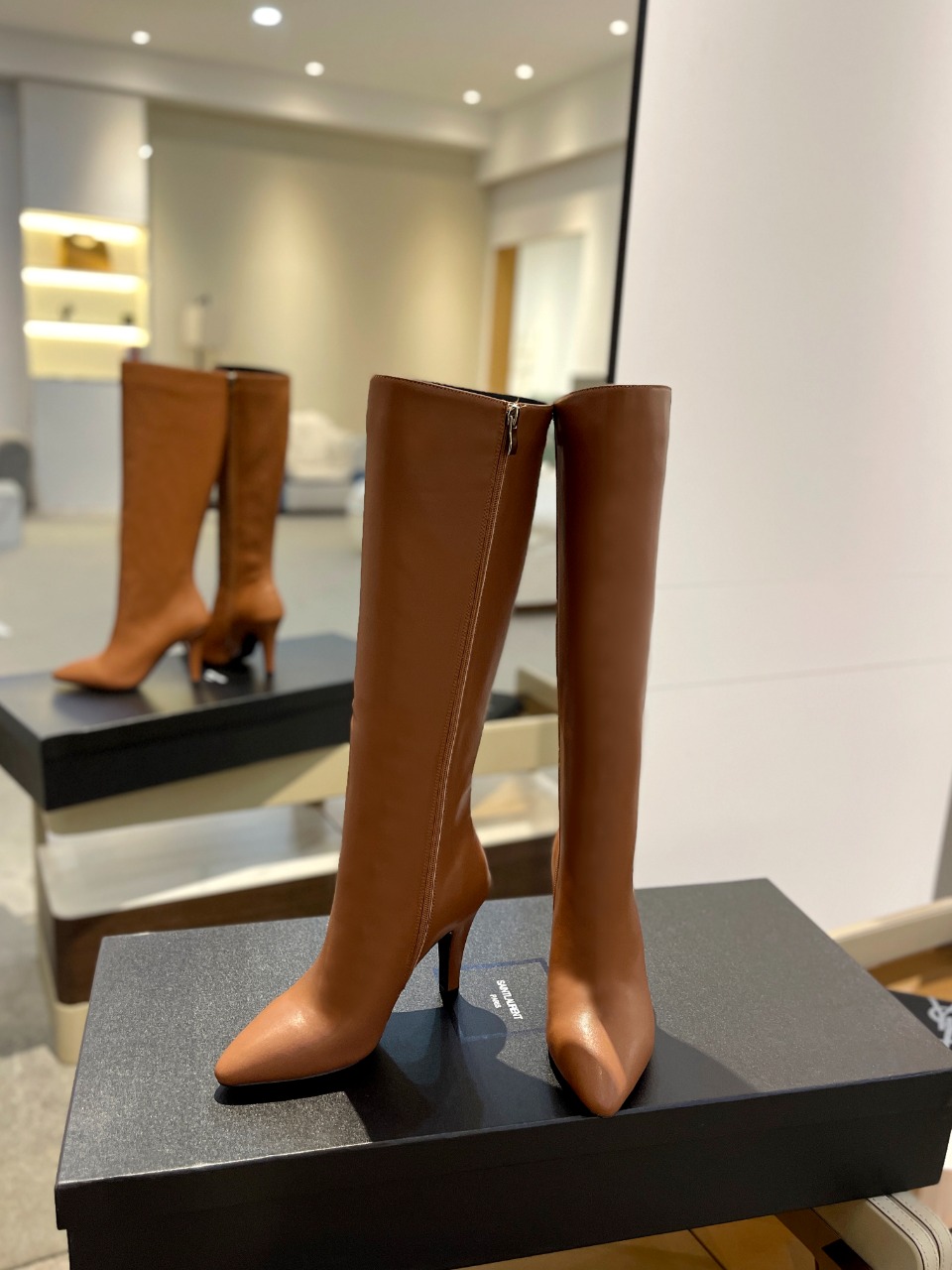 [TOP] Yves Saint Laurent YSL Long Boots - 4 Colors