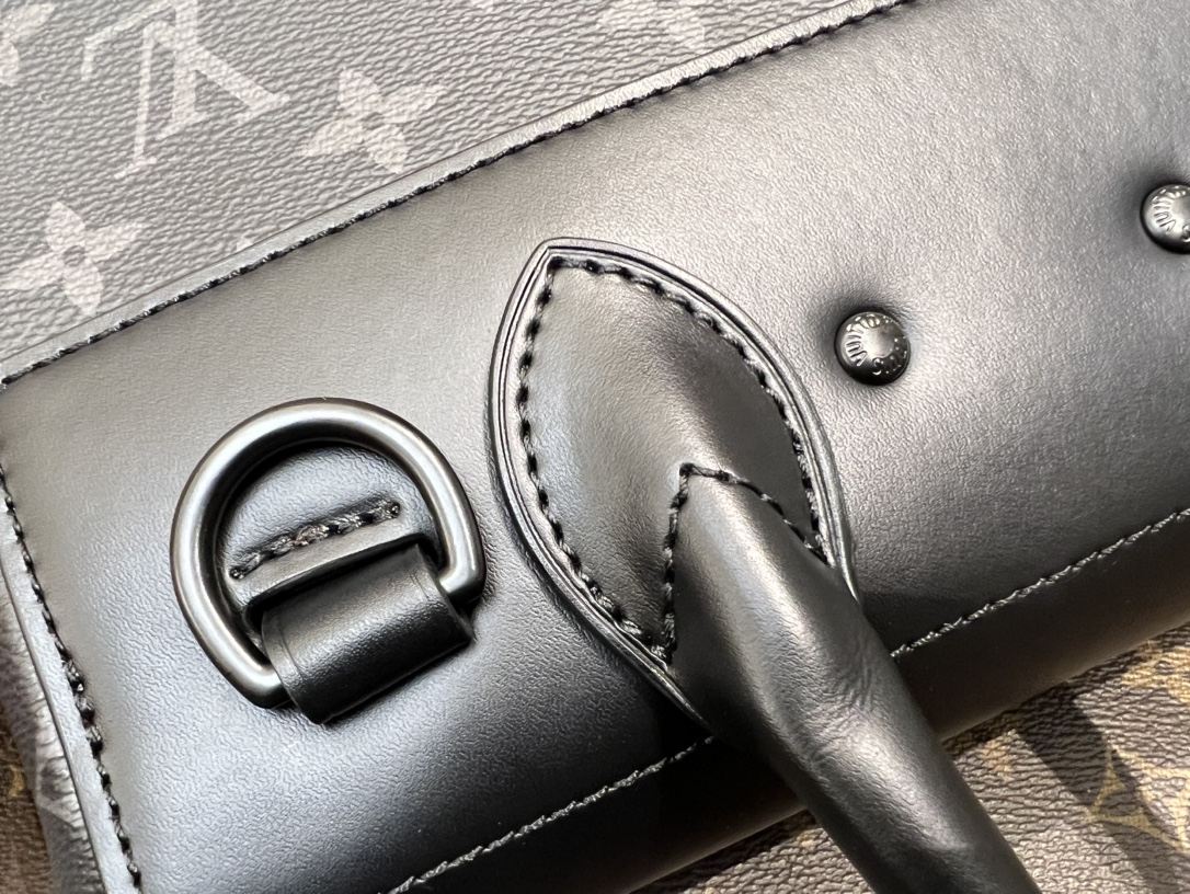 [TOP] Louis Vuitton LV Monogram Steamer PM M46953 Bag 25 x 19 x 8 cm - Black