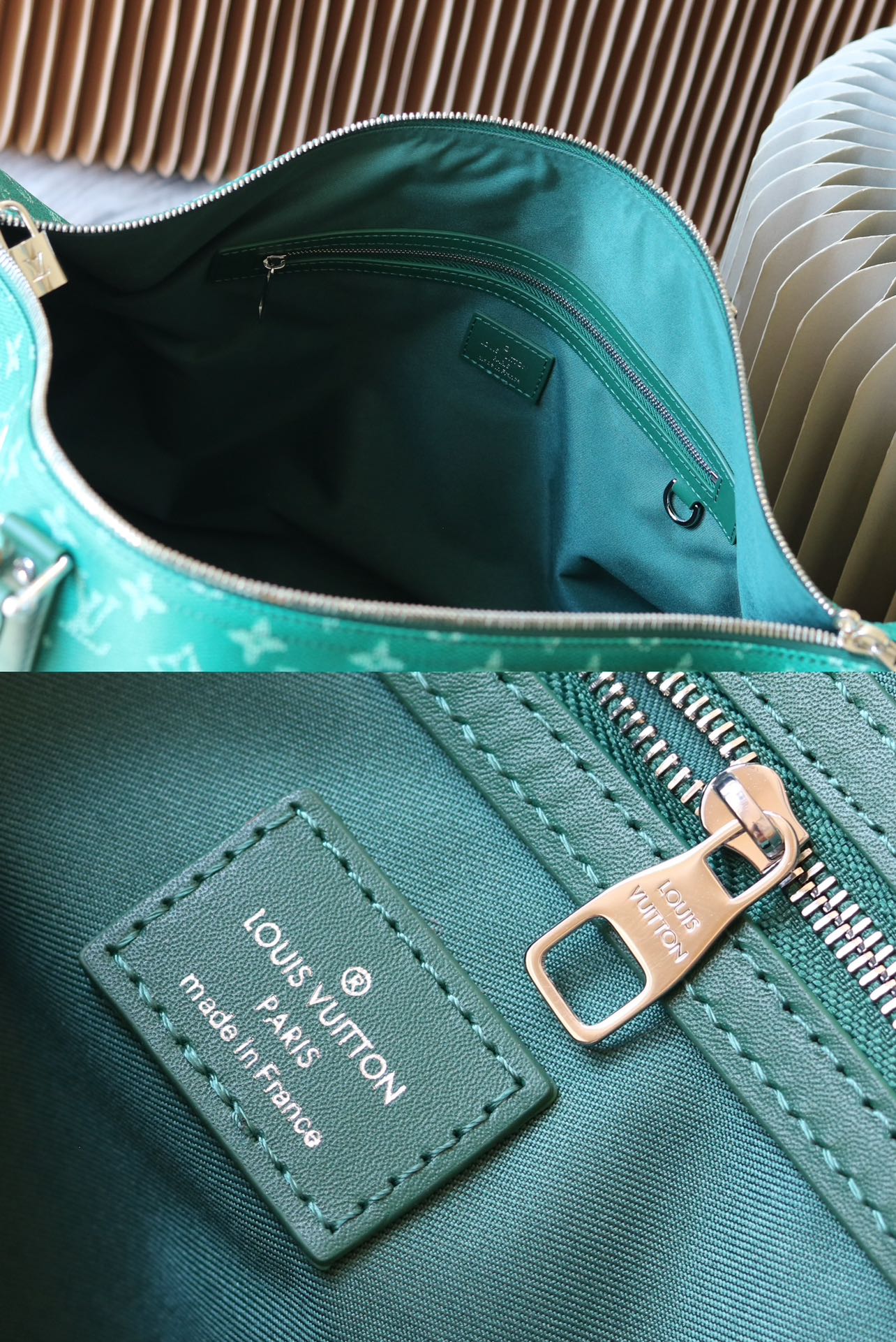 [TOP] Louis Vuitton LV 2025 Early Spring Keepall 50 Travel Bag 50 X 29 X 23 cm-Green