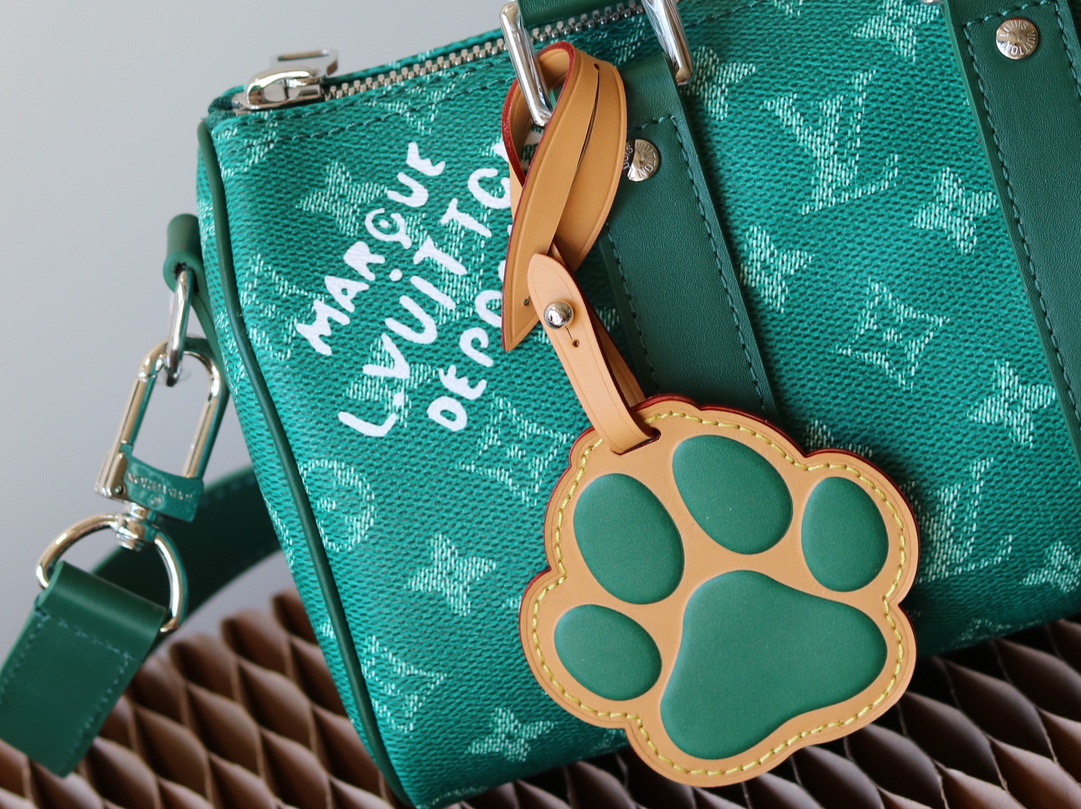 [TOP] Louis Vuitton LV  Keepall 25 Bag 25✘15✘11 cm-Green