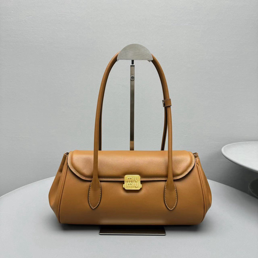 [TOP] Miu Miu Leather Shoulder Bag 28x8x16cm - 3 Colors