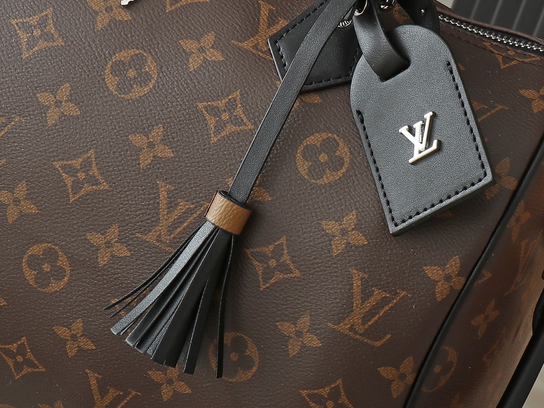 [TOP] Louis Vuitton LV Speedy Soft 30 Boho  Bag 30 x 21 x 17cm - Black