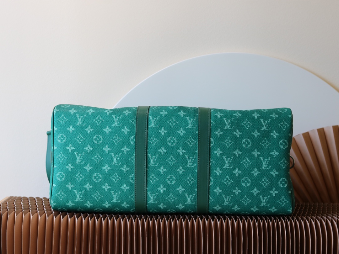 [TOP] Louis Vuitton LV 2025 Early Spring Keepall 50 Travel Bag 50 X 29 X 23 cm-Green