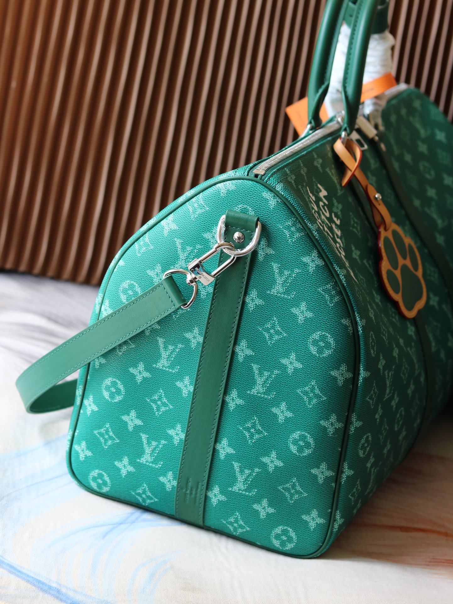 [TOP] Louis Vuitton LV 2025 Early Spring Keepall 50 Travel Bag 50 X 29 X 23 cm-Green