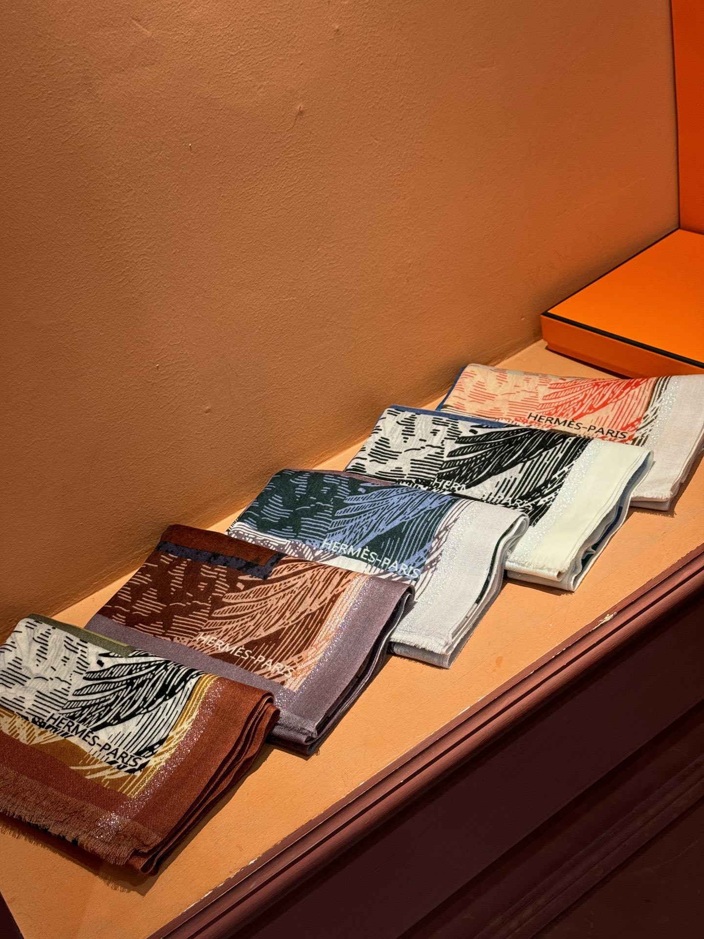 [TOP] HERMES Cavalier en Formes Shawl Cashmere Scarf 100 x 200 cm - 5 Colors