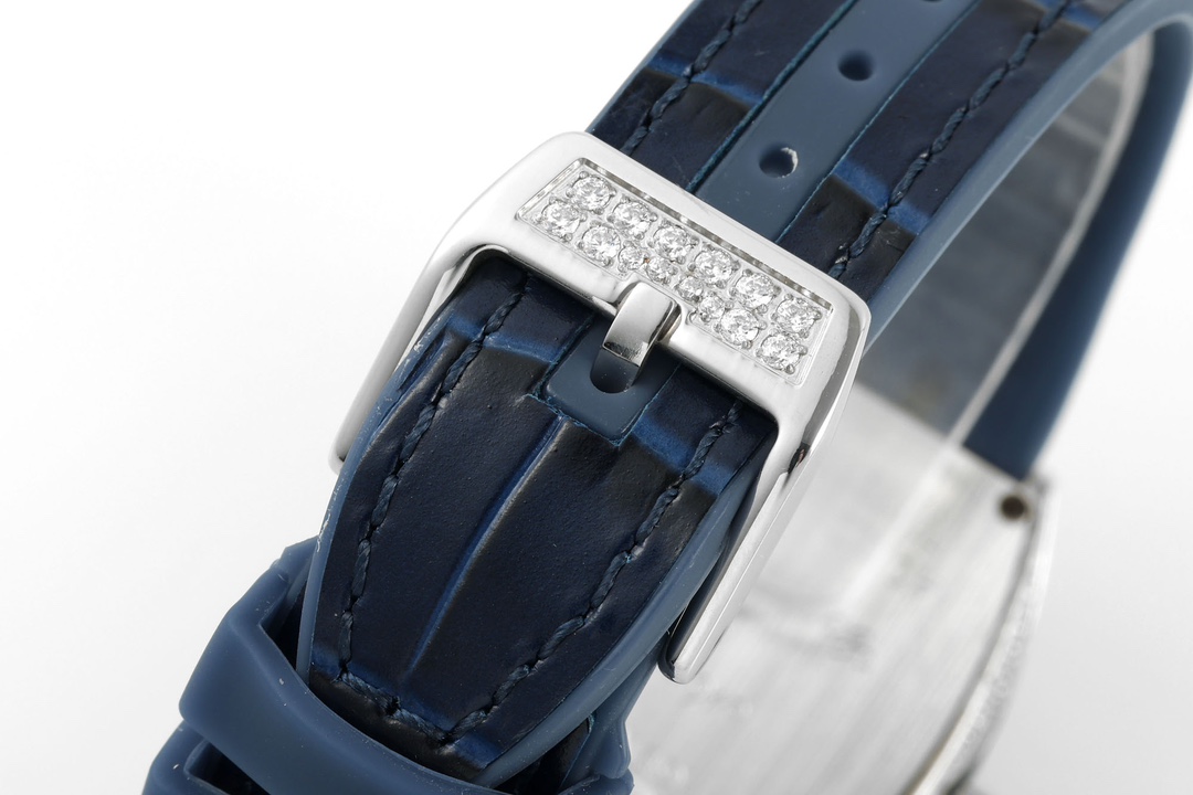 [TOP] Franck Muller V32 Square Diamond Women's Watch 32mm-Dark Blue