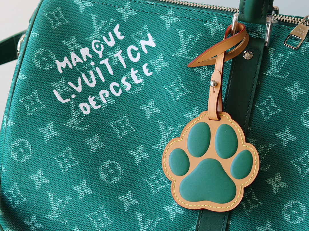 [TOP] Louis Vuitton LV 2025 Early Spring Keepall 50 Travel Bag 50 X 29 X 23 cm-Green