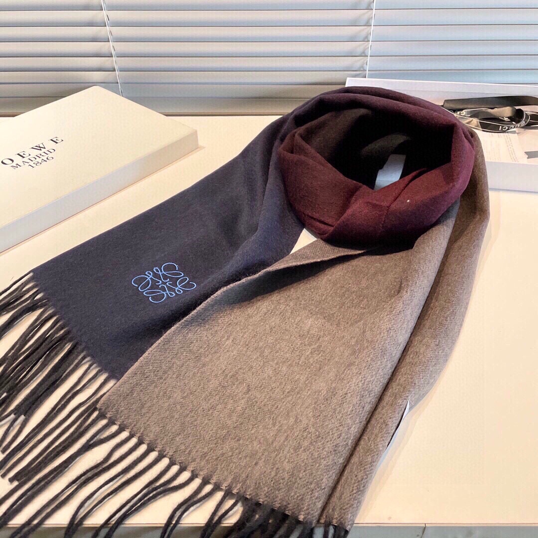 [TOP] LOEWE Wool Scarf 35x190cm - 4 Color