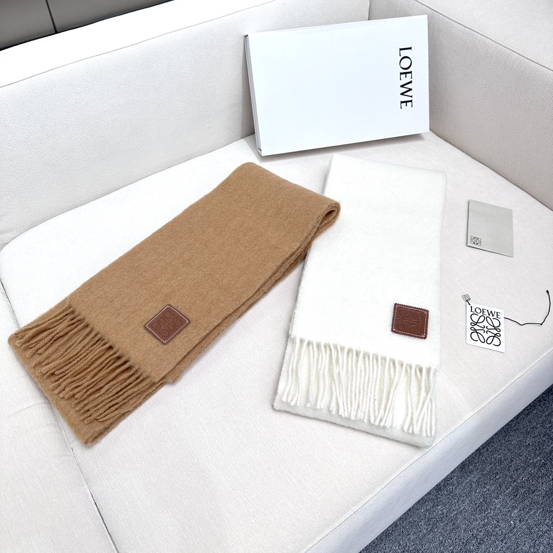 [TOP] LOEWE Mohair Scarf 23x185cm - 2 Color