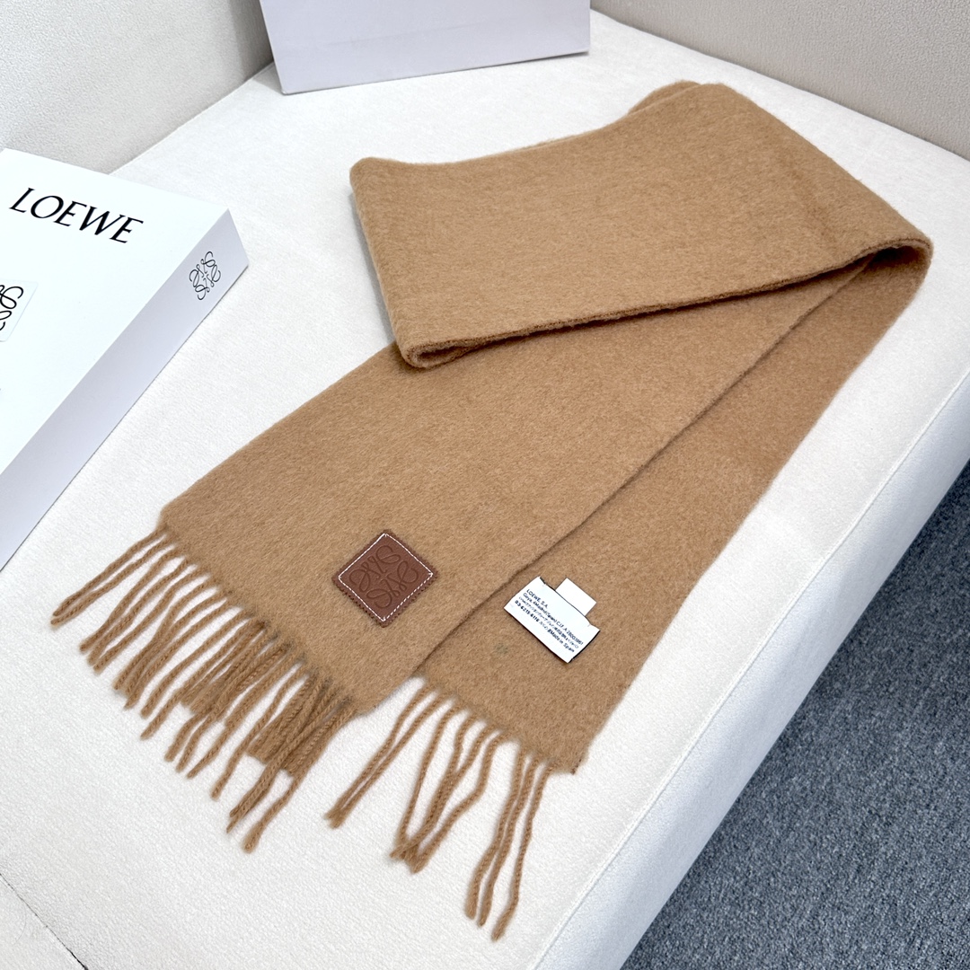 [TOP] LOEWE Mohair Scarf 23x185cm - 2 Color