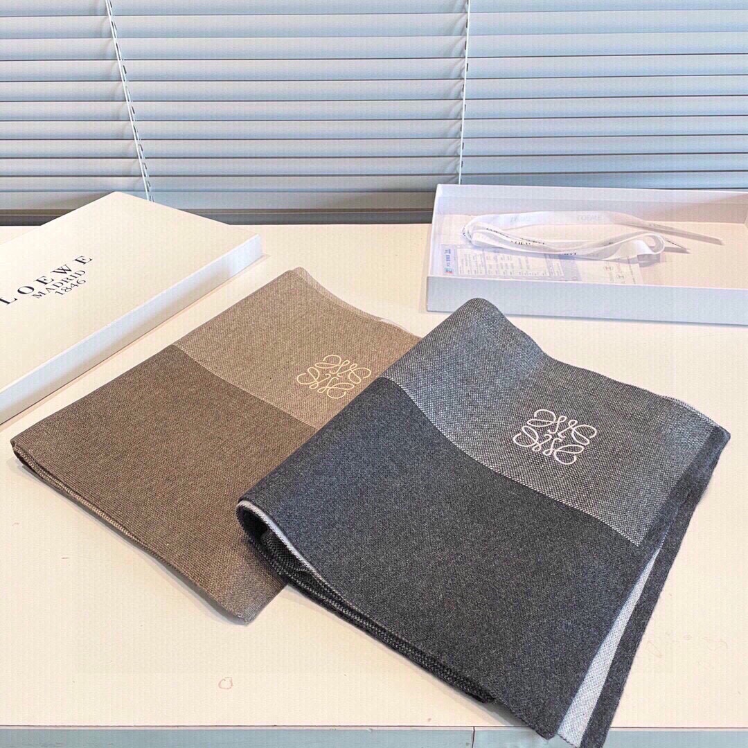 [TOP] LOEWE Wool Scarf 35x180cm - 2 Color